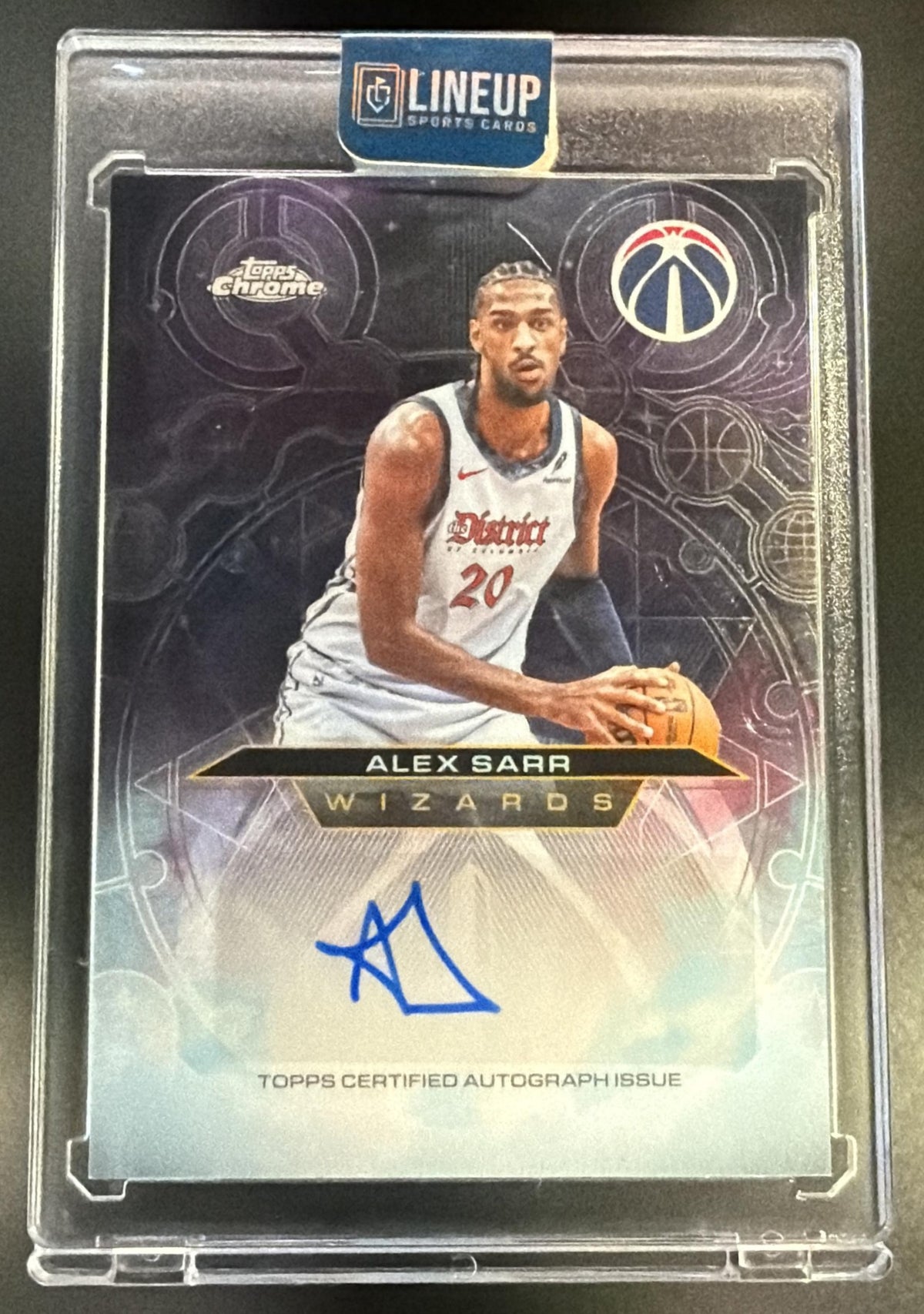 2025-26 Topps Chrome Update Alex Sarr #CH-AS Chromographs Auto Wizards