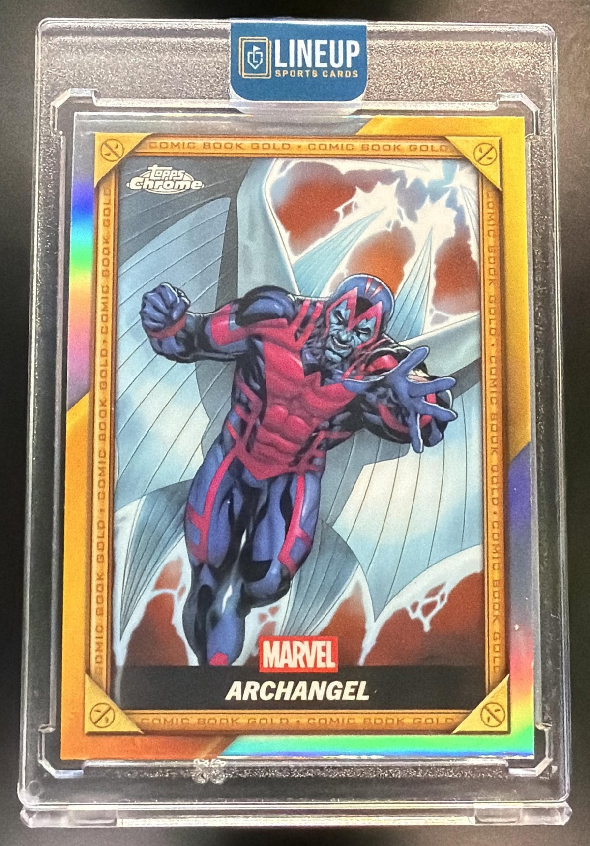 2025 Topps Chrome Deadpool Archangel #CB-15 Comic Book Gold