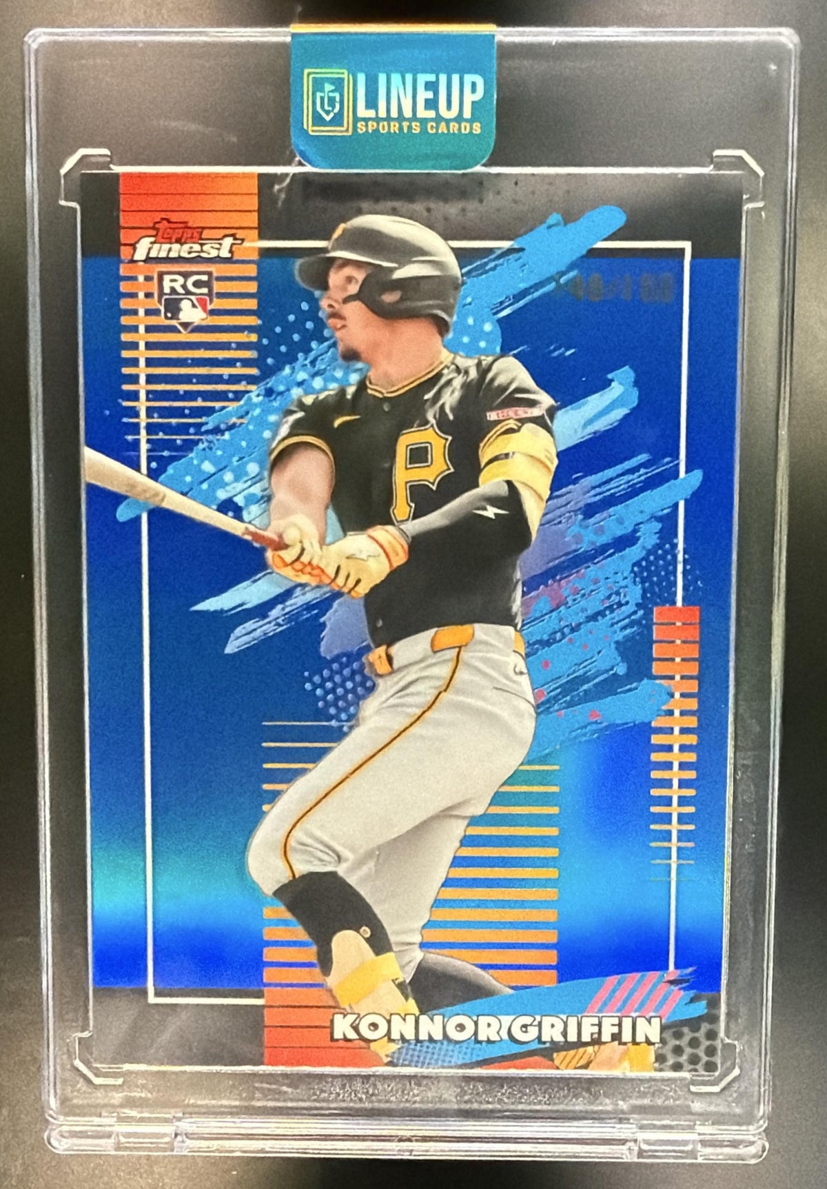 2026 Topps Finest Konnor Griffin Blue Refractor /150 #139 Uncommon RC Pirates
