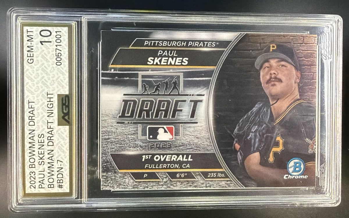 2023 Bowman Draft Paul Skenes #BDN-7 Night Pirates AGS 10