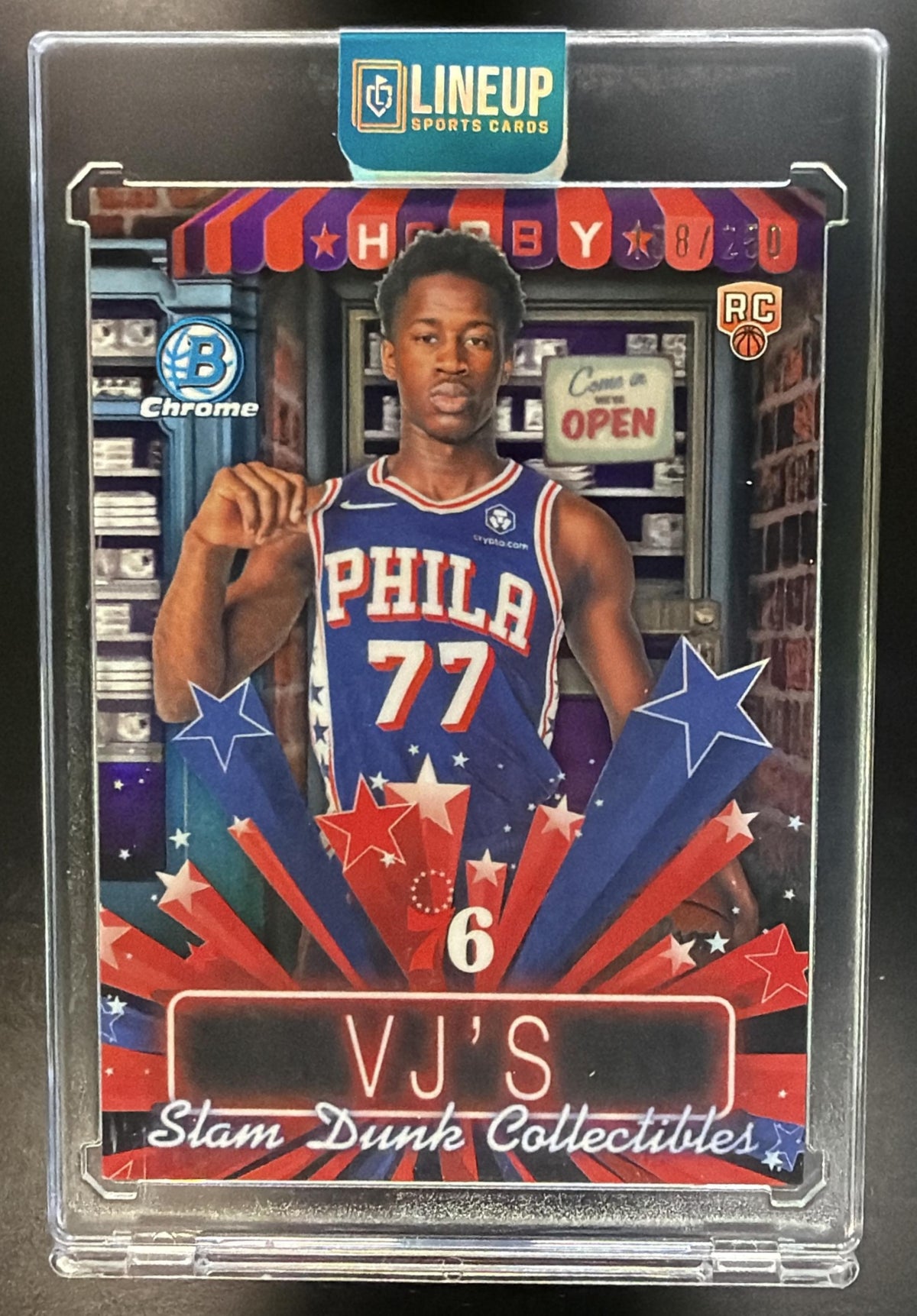 2025 Bowman VJ Edgecombe #HS-8 Chrome Hobby Stars Purple /250 RC