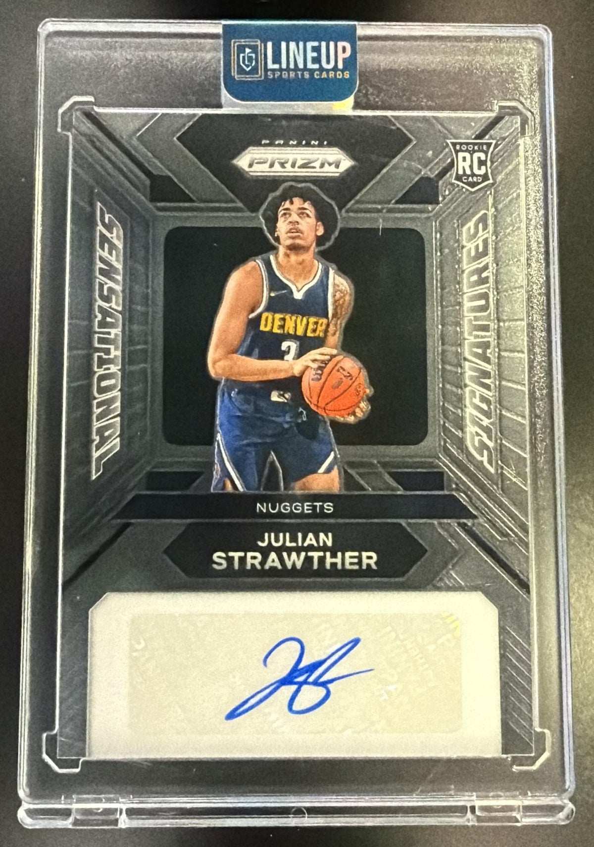 2023 Panini Prizm Julian Strawther #SS-JI Sensational Signatures Auto RC