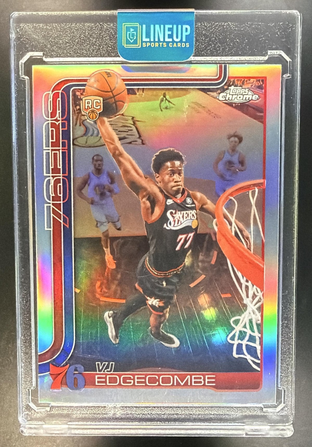 2025-26 Topps Chrome Update VJ Edgecombe #153 Refractor RC 76ers