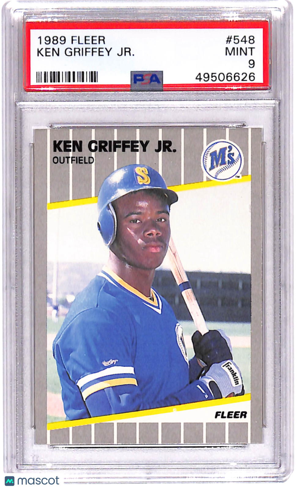 PSA 9 1989 Fleer Ken Griffey JR. #548