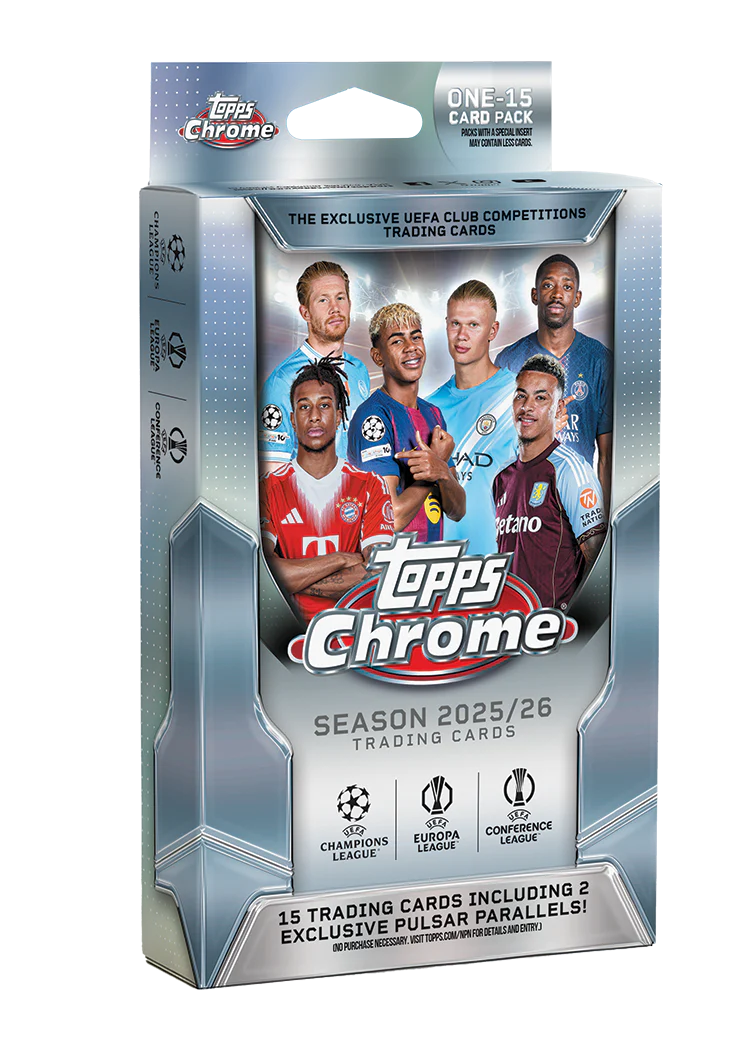 Topps Chrome® UEFA Club Competitions 2025-26 - Hanger Box
