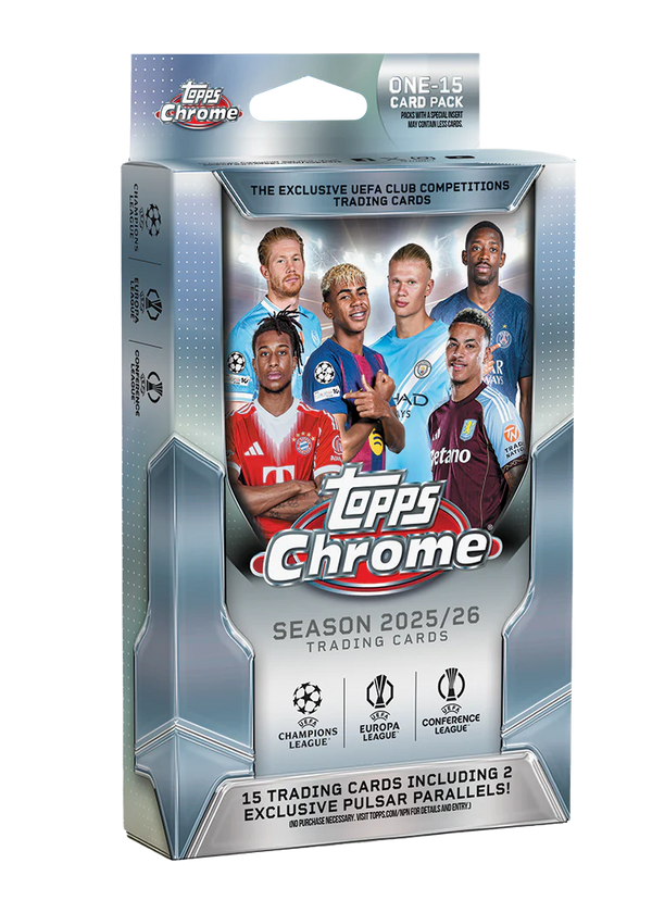 Topps Chrome® UEFA Club Competitions 2025-26 - Hanger Box