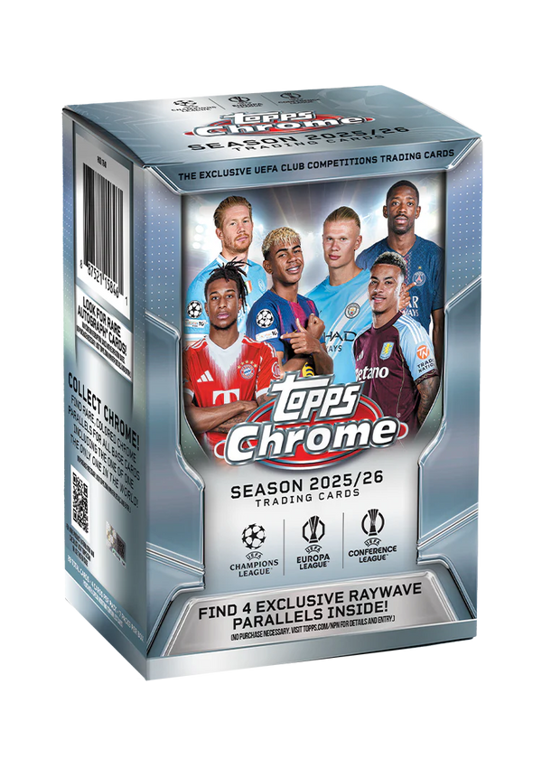 Topps Chrome® UEFA Soccer Club Competitions 2025-26 - Value Box