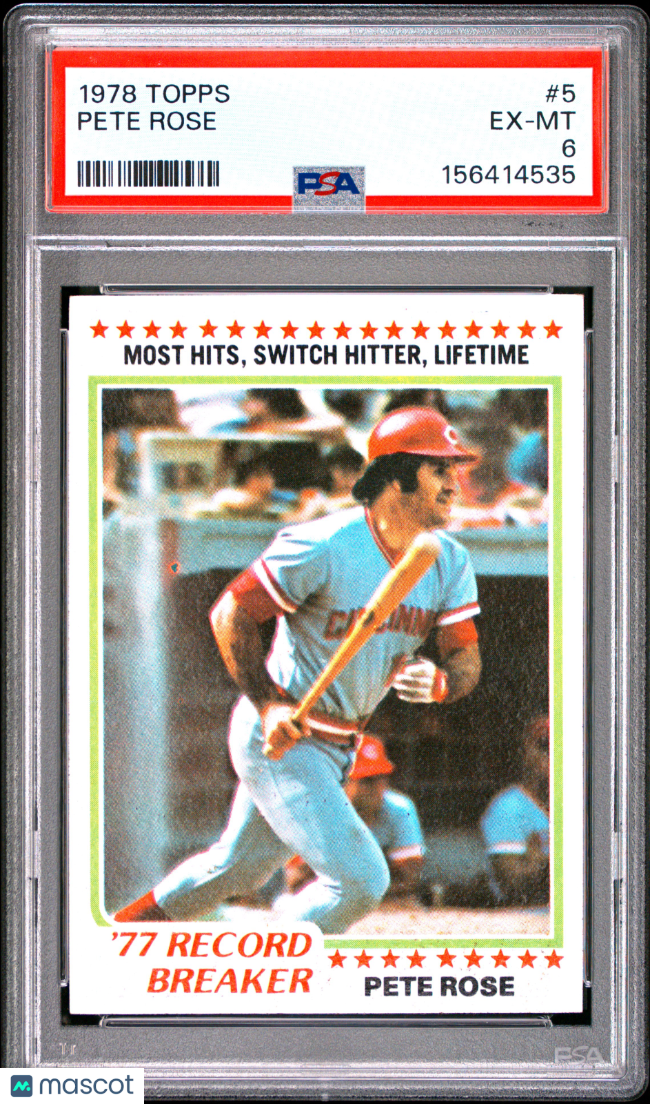 1978 Topps Pete Rose #5 PSA 6