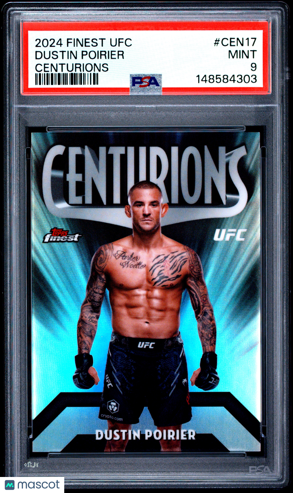 PSA 9 2024 Topps Finest UFC Centurions Dustin Poirier #CEN17