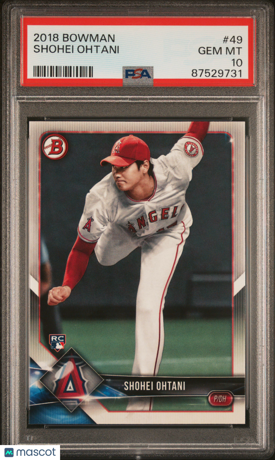 2018 Bowman Shohei Ohtani #49 PSA 10
