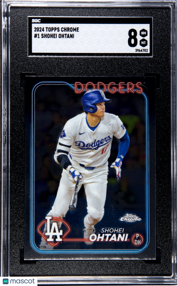 2024 Topps Chrome Shohei Ohtani #1 SGC 8