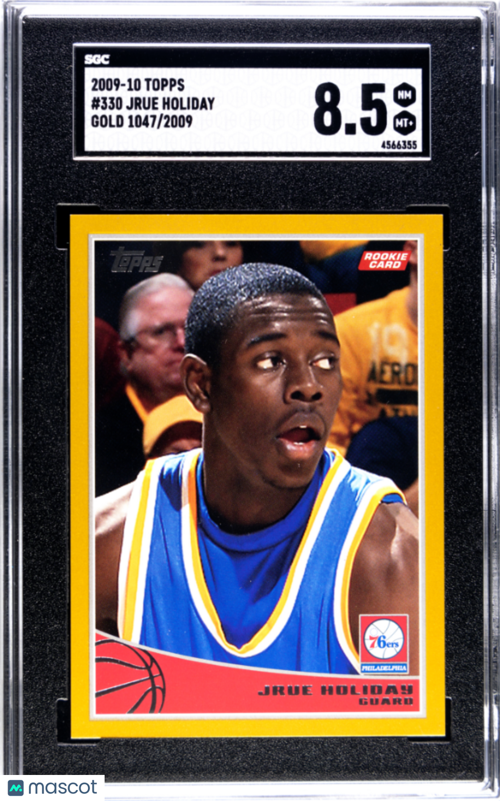 SGC 8.5 2009 Topps Jrue Holiday #330 Gold /2009