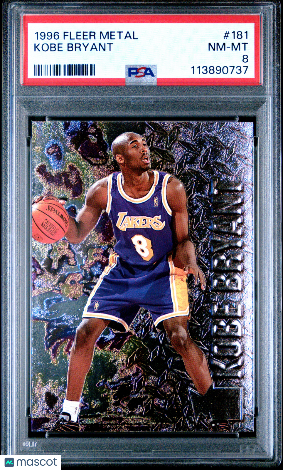 1996 Metal Kobe Bryant #181 PSA 8