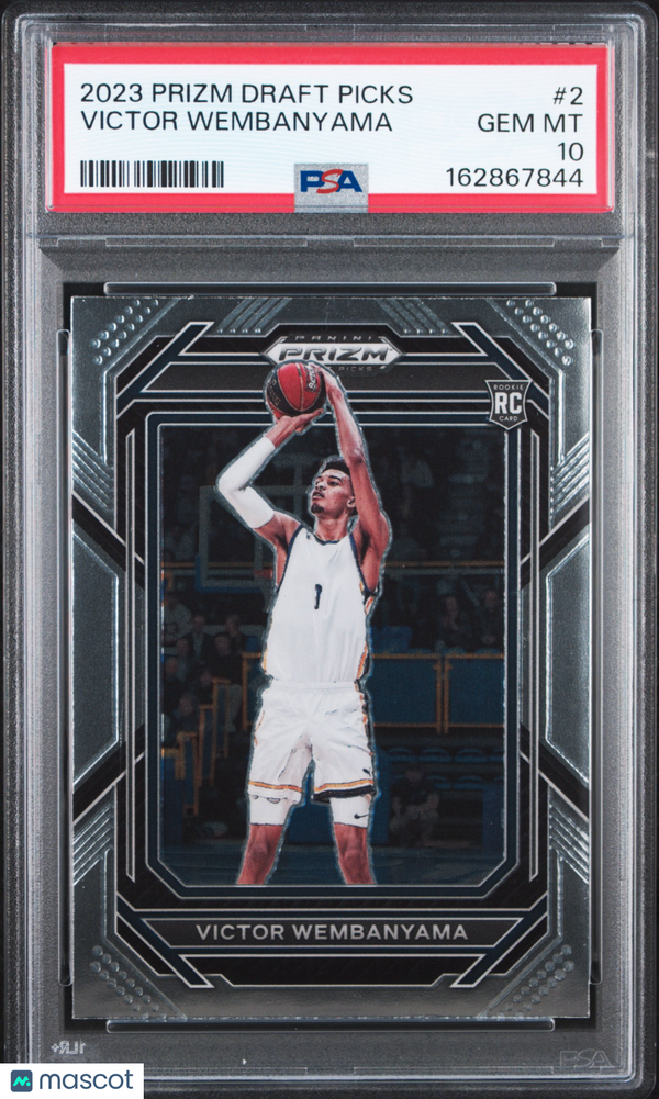 2023 Panini Prizm Draft Picks Victor Wembanyama #2 PSA 10
