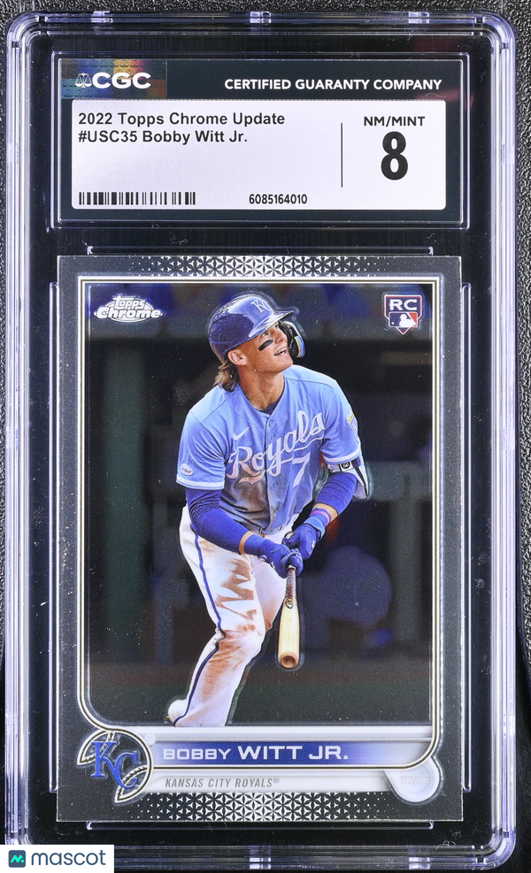2022 Topps Chrome Update Bobby Witt Jr. #USC35 CGC 8