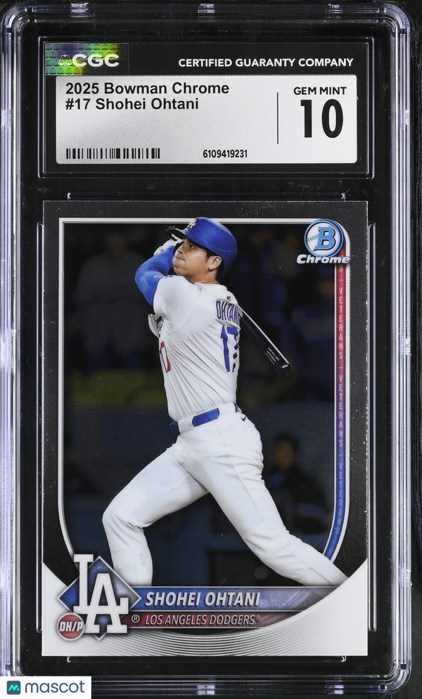 2025 Bowman Chrome Shohei Ohtani #17 CGC 10