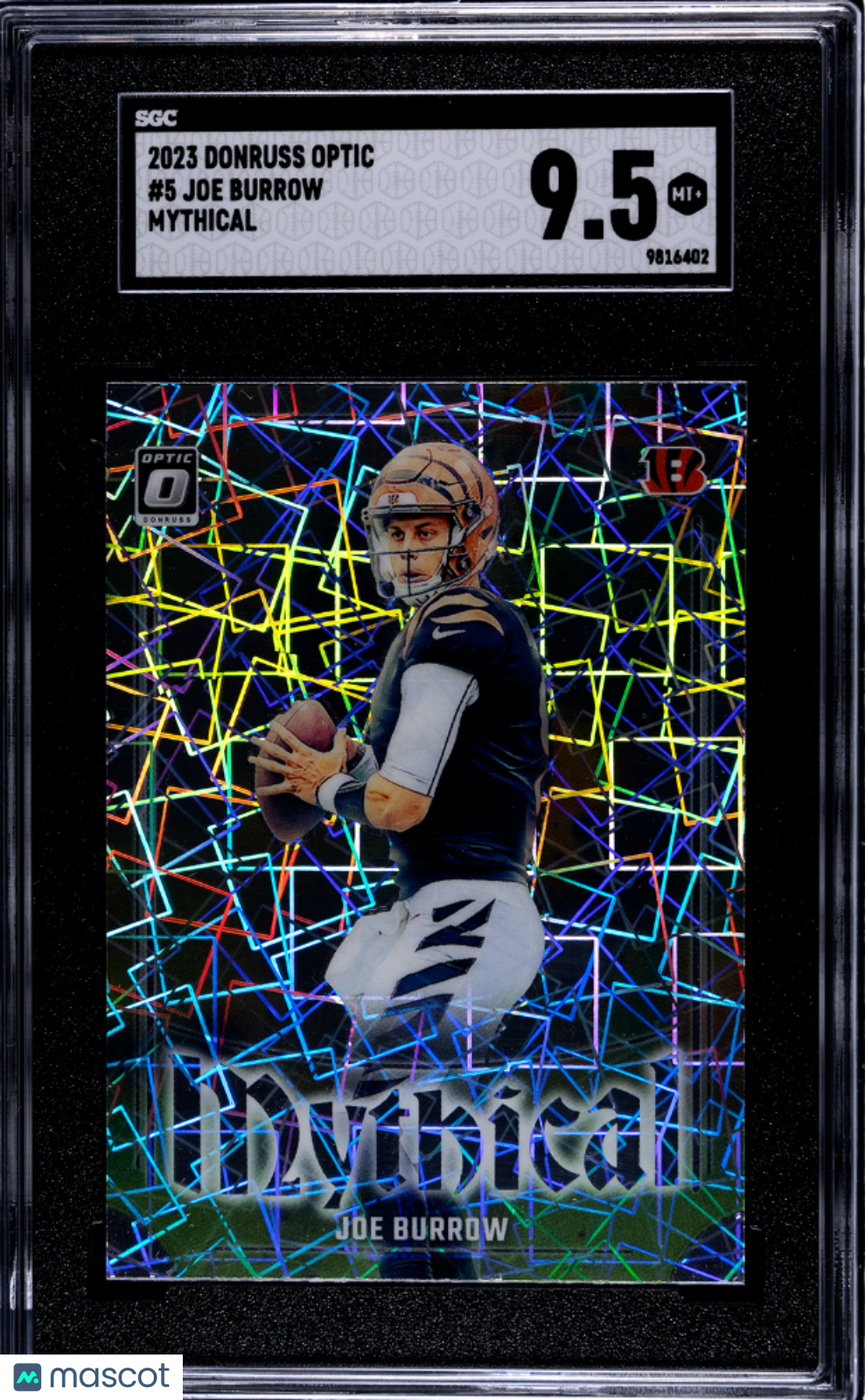 SGC 9.5 2023 Donruss Optic Joe Burrow #5 Mythical