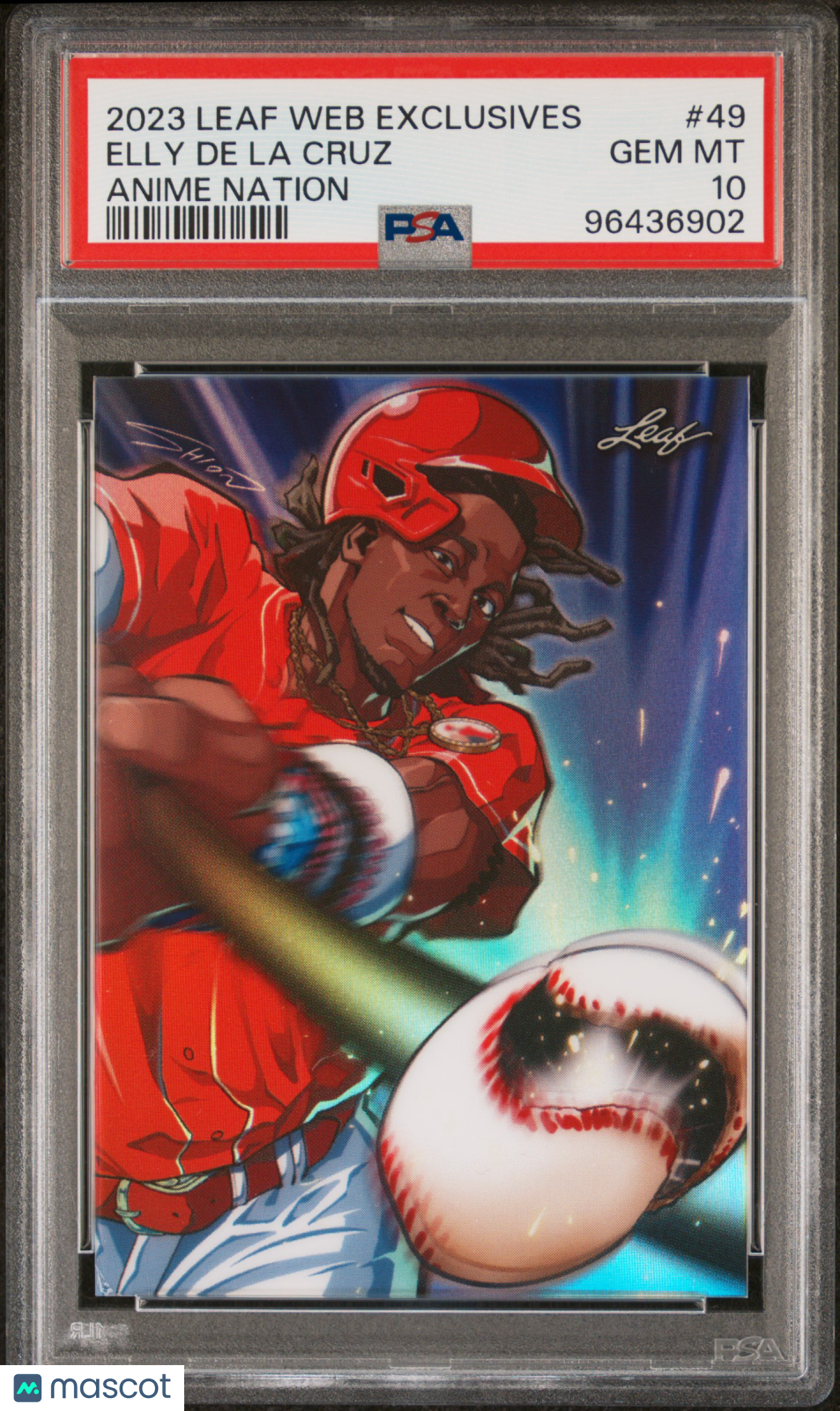 PSA 10 2023 Leaf Web Exclusives Elly De La Cruz #49 Anime Nation