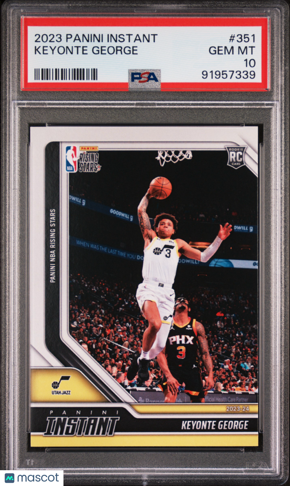 PSA 10 2023 Panini Instant Keyonte George #351