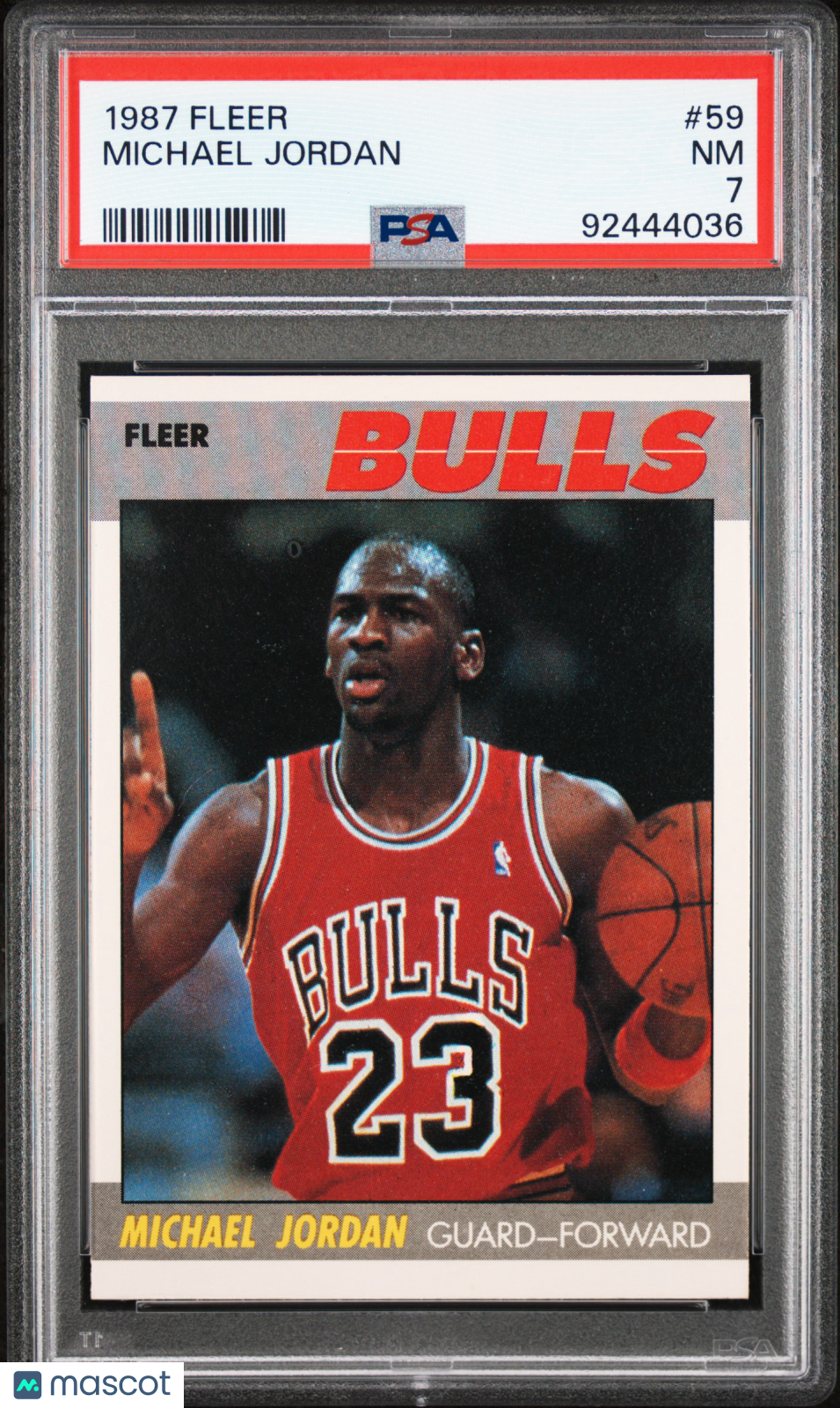 1987 Fleer Michael Jordan #59 PSA 7