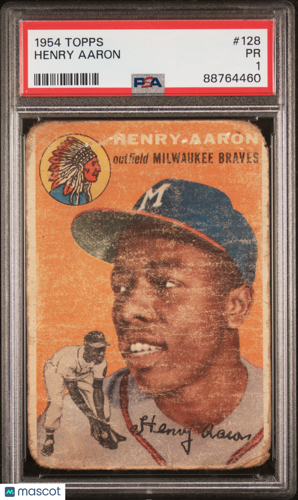 PSA 1 1954 Topps Henry Aaron #128