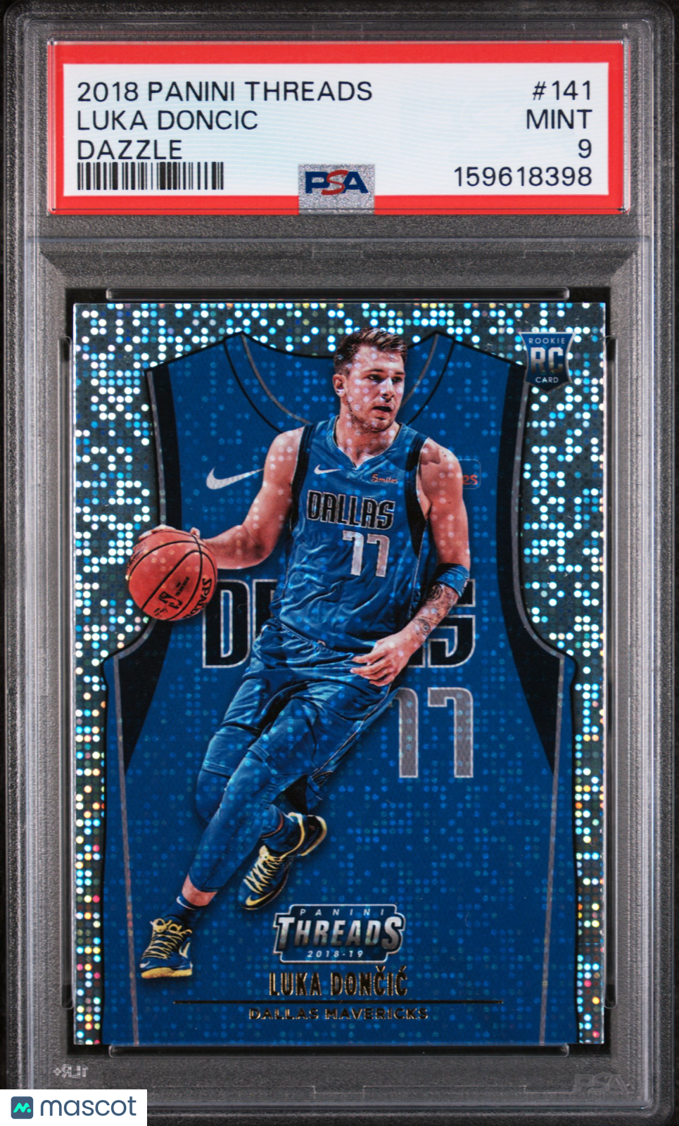 2018 Panini Threads Luka Doncic #141 Dazzle PSA 9