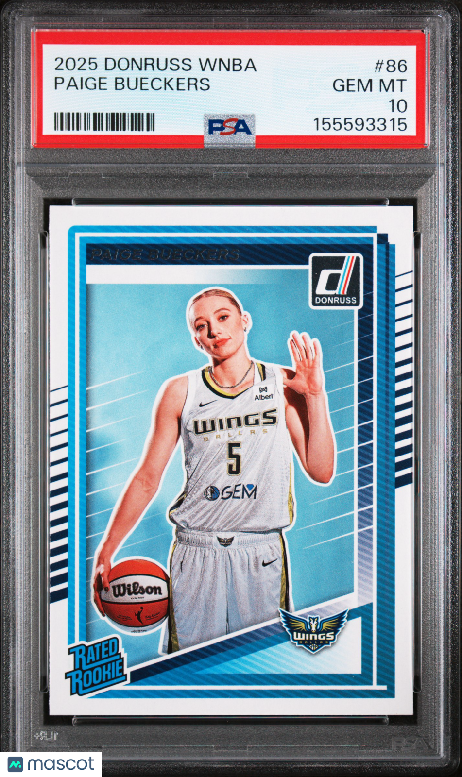 PSA 10 2025 Panini Donruss WNBA Paige Bueckers #86