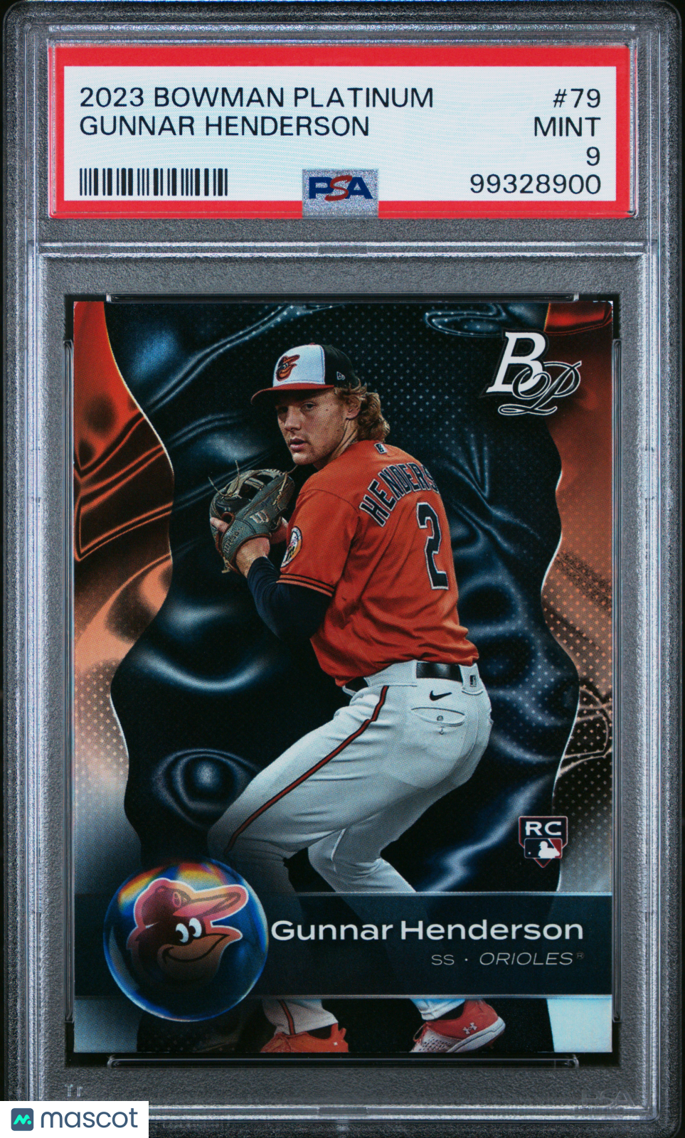 PSA 9 2023 Bowman Platinum Gunnar Henderson #79