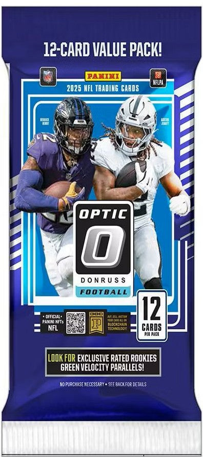 2025 Panini Donruss Optic NFL Football Cello Fat Pack