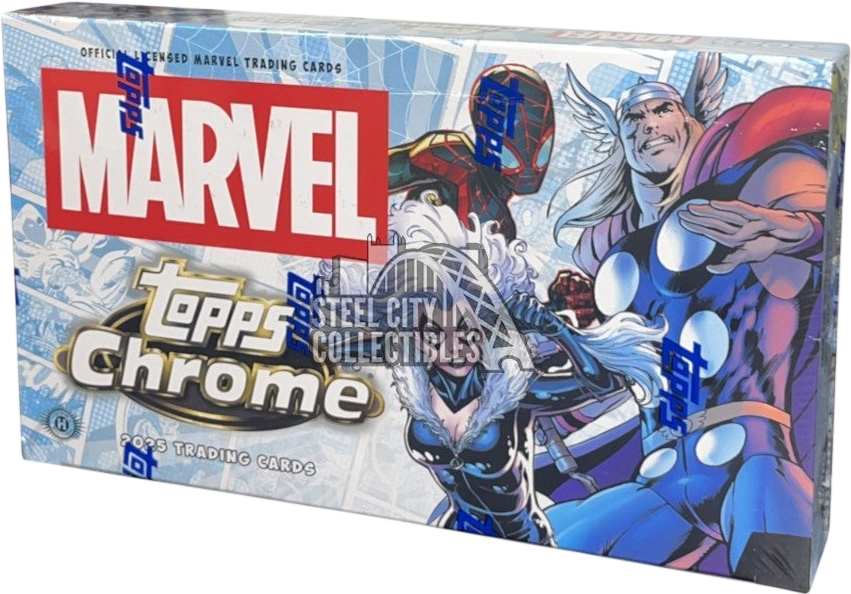 2025 Topps Marvel Chrome Hobby Box - LINEUP Sports Cards