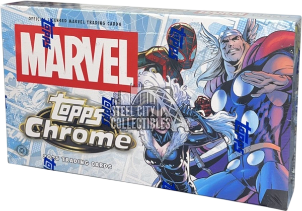 2025 Topps Marvel Chrome Hobby Box - LINEUP Sports Cards