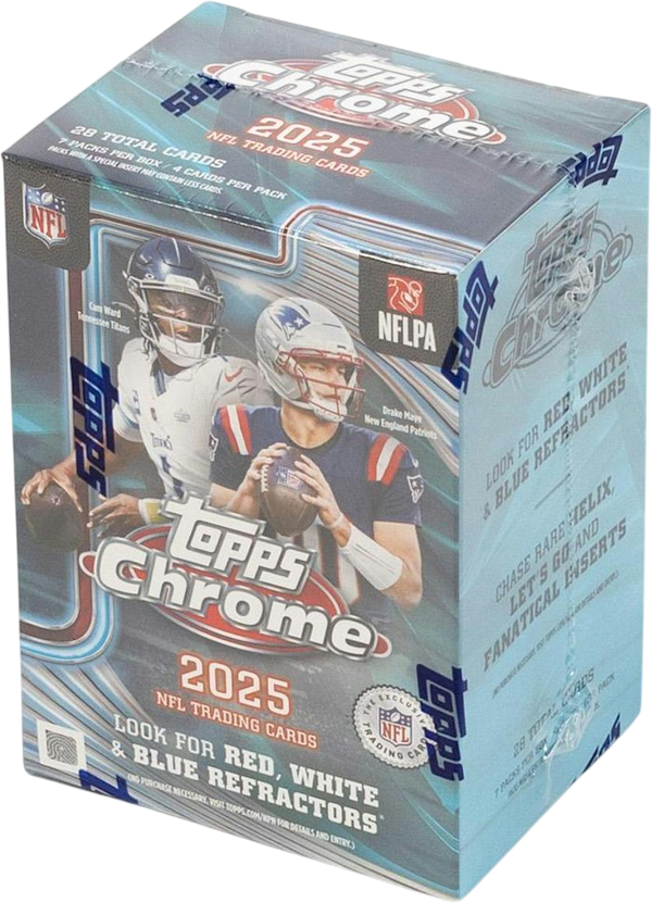 2025 Topps Chrome Football Blaster Box - LINEUP Sports Cards