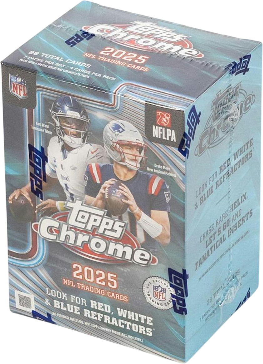 2025 Topps Chrome Football Blaster Box - LINEUP Sports Cards