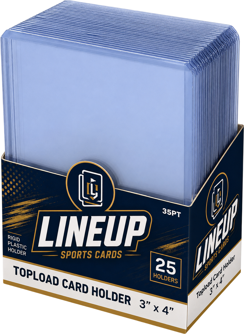 LINEUP Toploaders 3 x 4 35PT rigid card holders, 25 pack