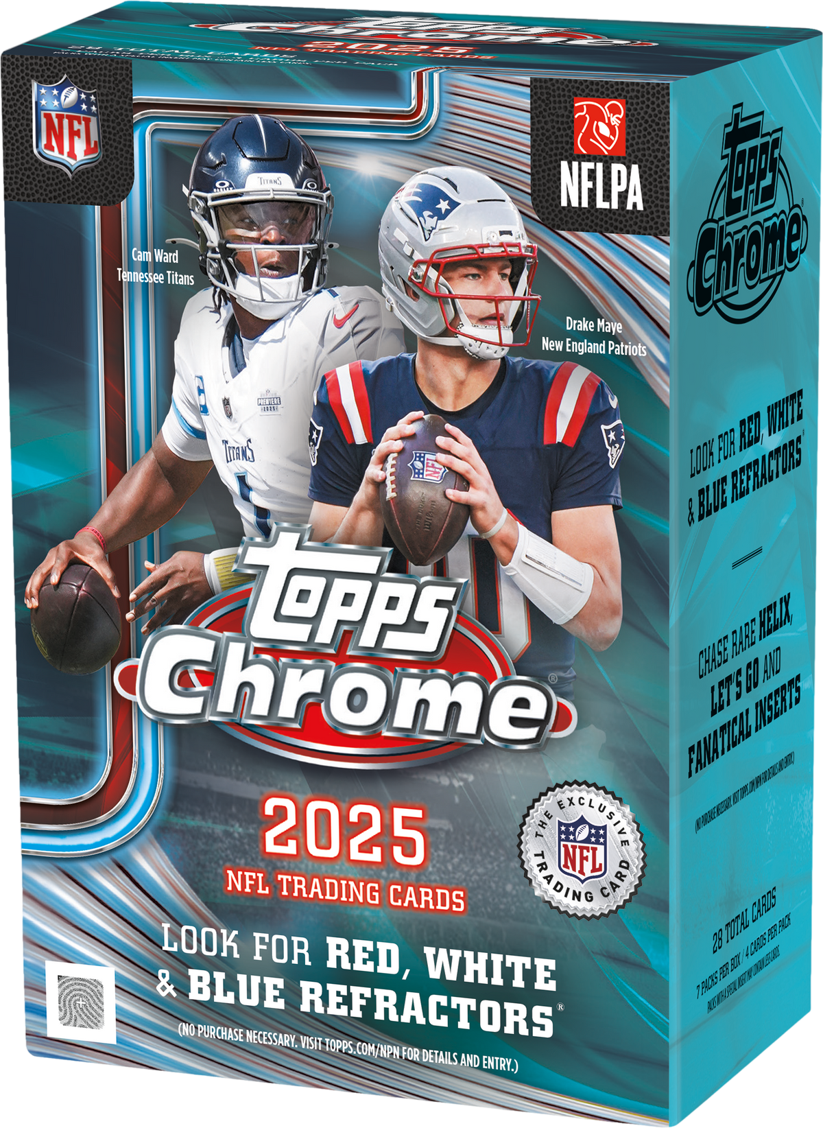 2025 Topps Chrome NFL Football Blaster Box