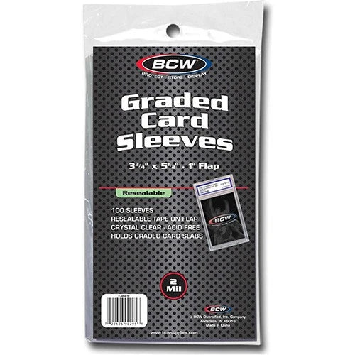 BCW Resealable Graded Card Sleeves (100 count)
